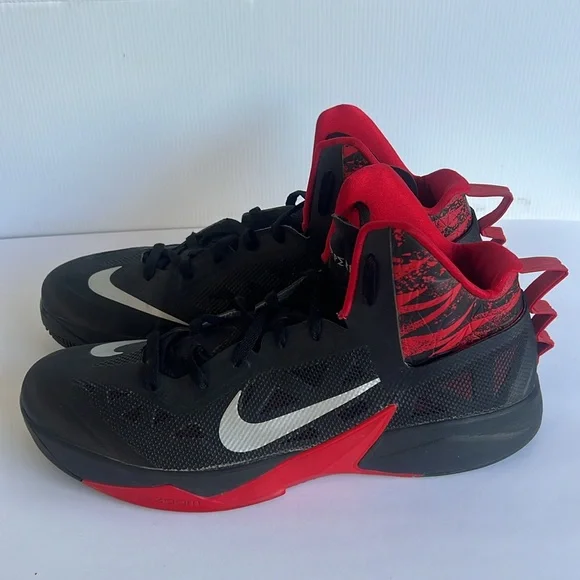 NIKE Zoom Hyperfuse 2013 SIZE 15 Black Red - Picture 7 of 9